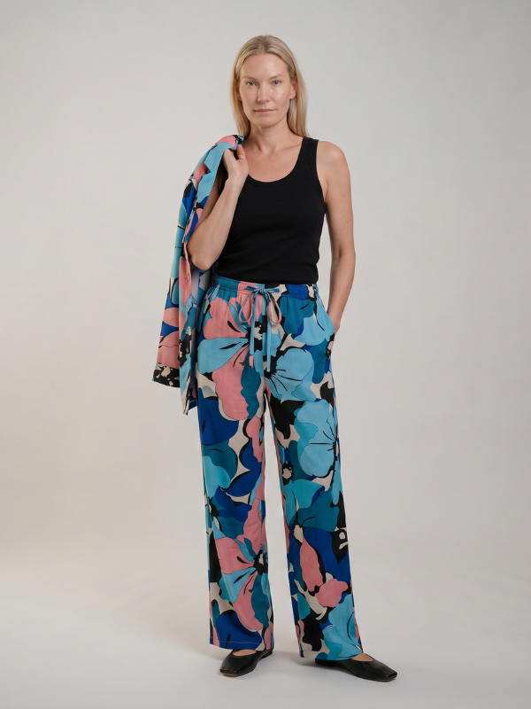 Pyjama Pétale bleu- 100% viscose